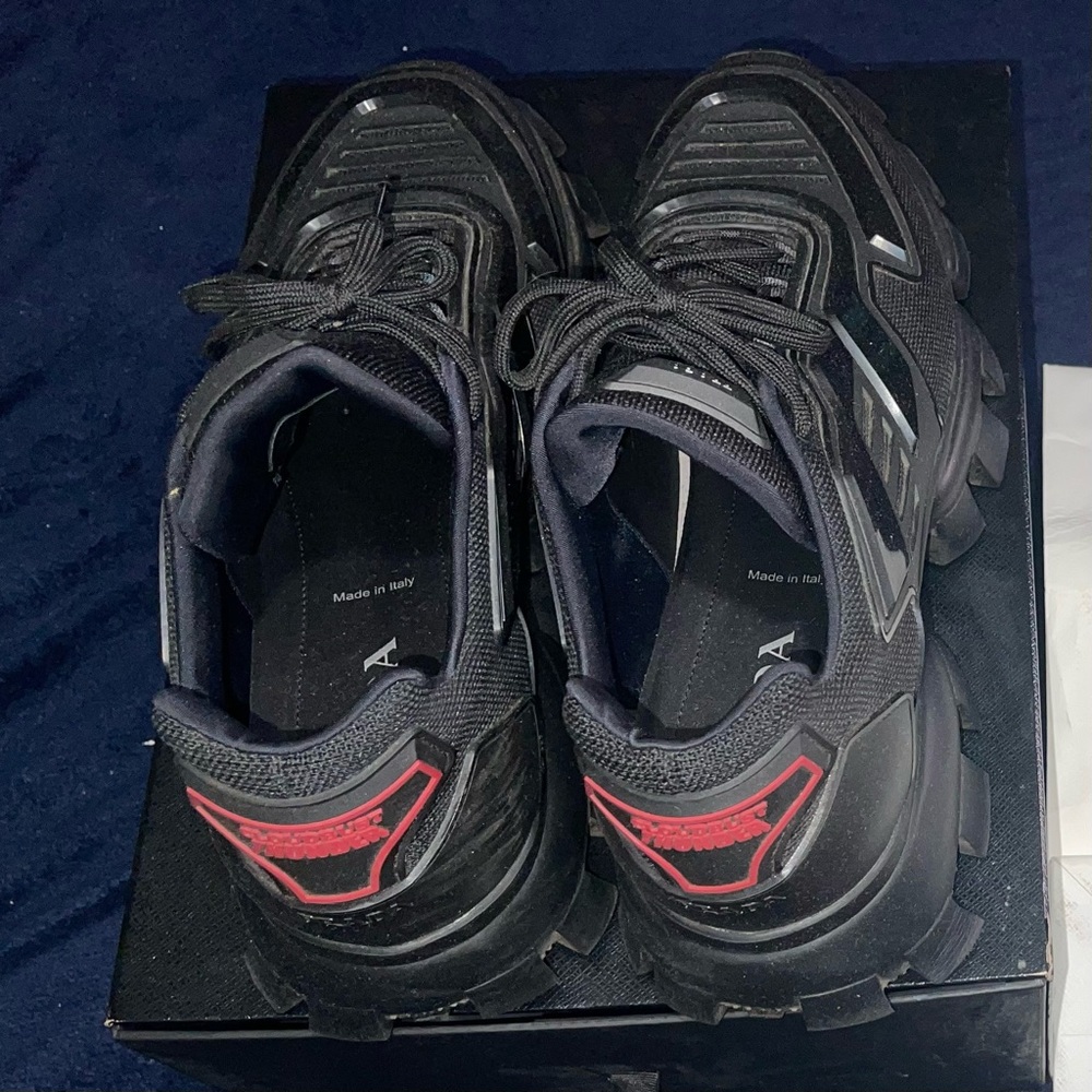 PRADA Cloudbust Thunder Knit Black Size 14 EU 47 - Picture 3 of 7